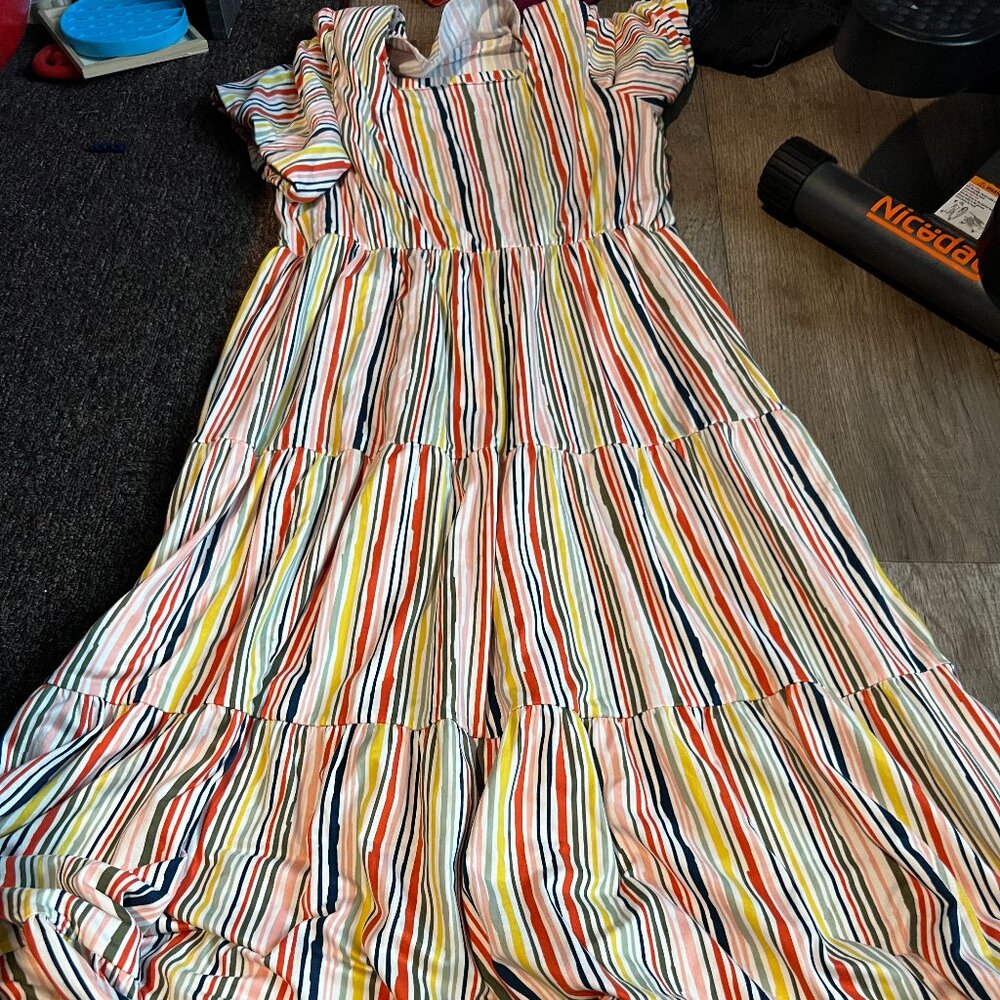 Sweet Salt colorful striped maxi dress size‎ Small